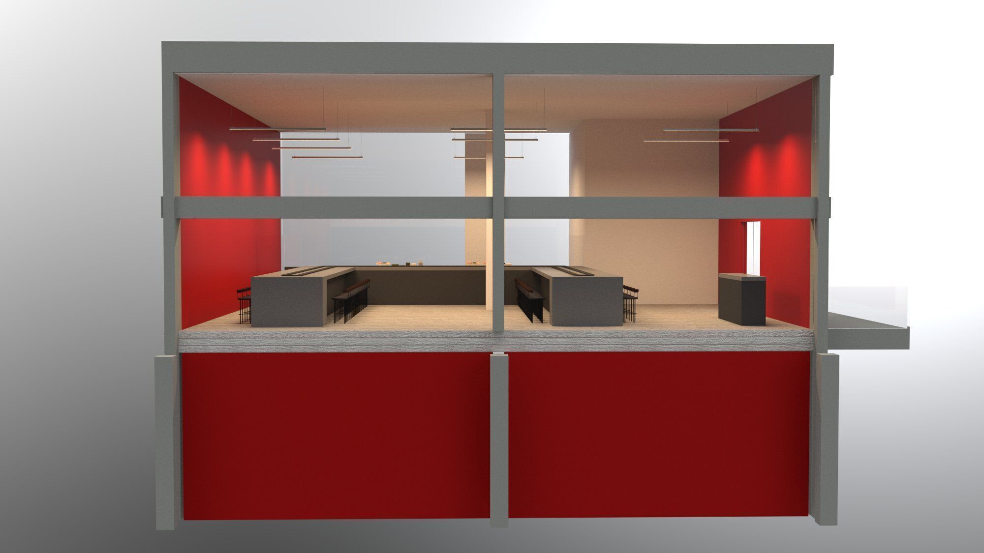 Kaiten Sushi Bar 3D model_2