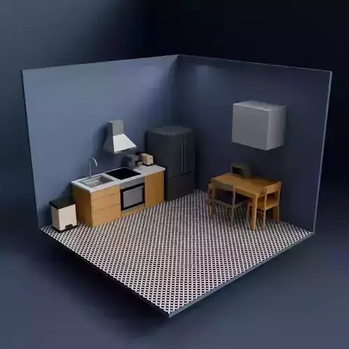 Low Poly Kitchen Props Pack  Game Ready 3D Asset Collection