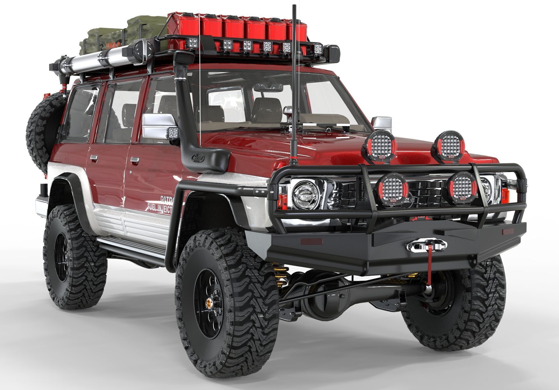 Nissan Patrol Y60 Overlanding 3D model_6