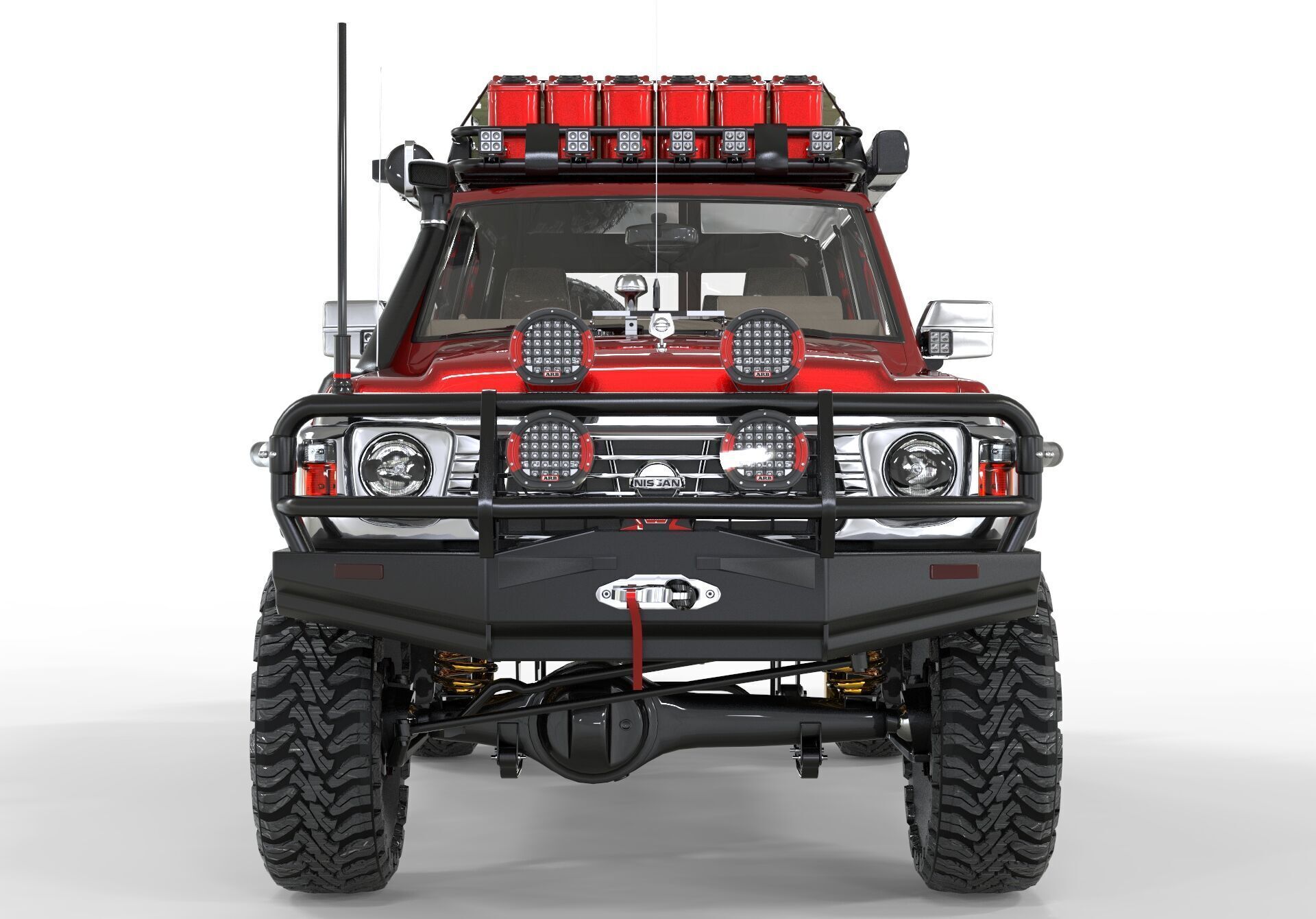 Nissan Patrol Y60 Overlanding 3D model_3