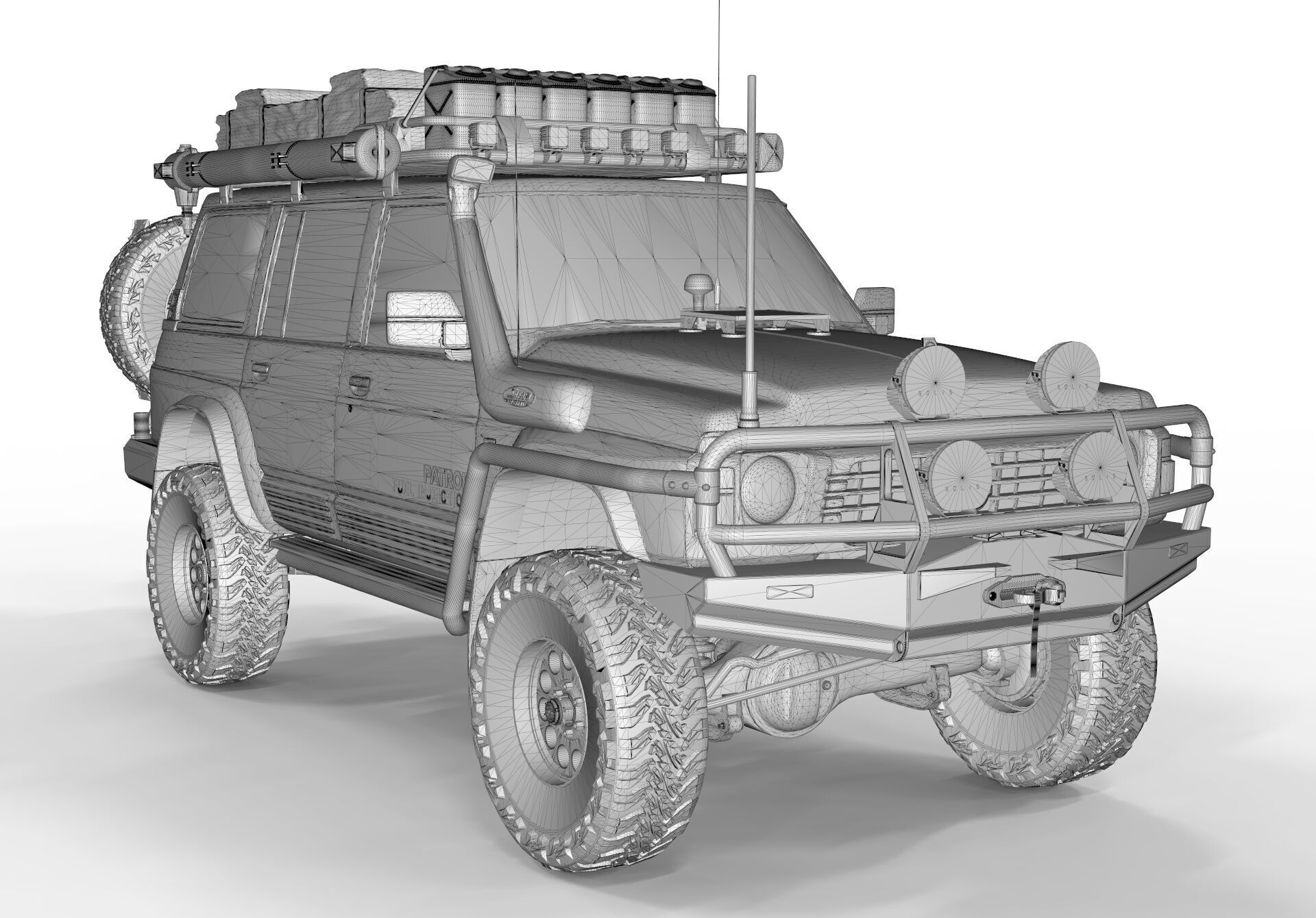Nissan Patrol Y60 Overlanding 3D model_9