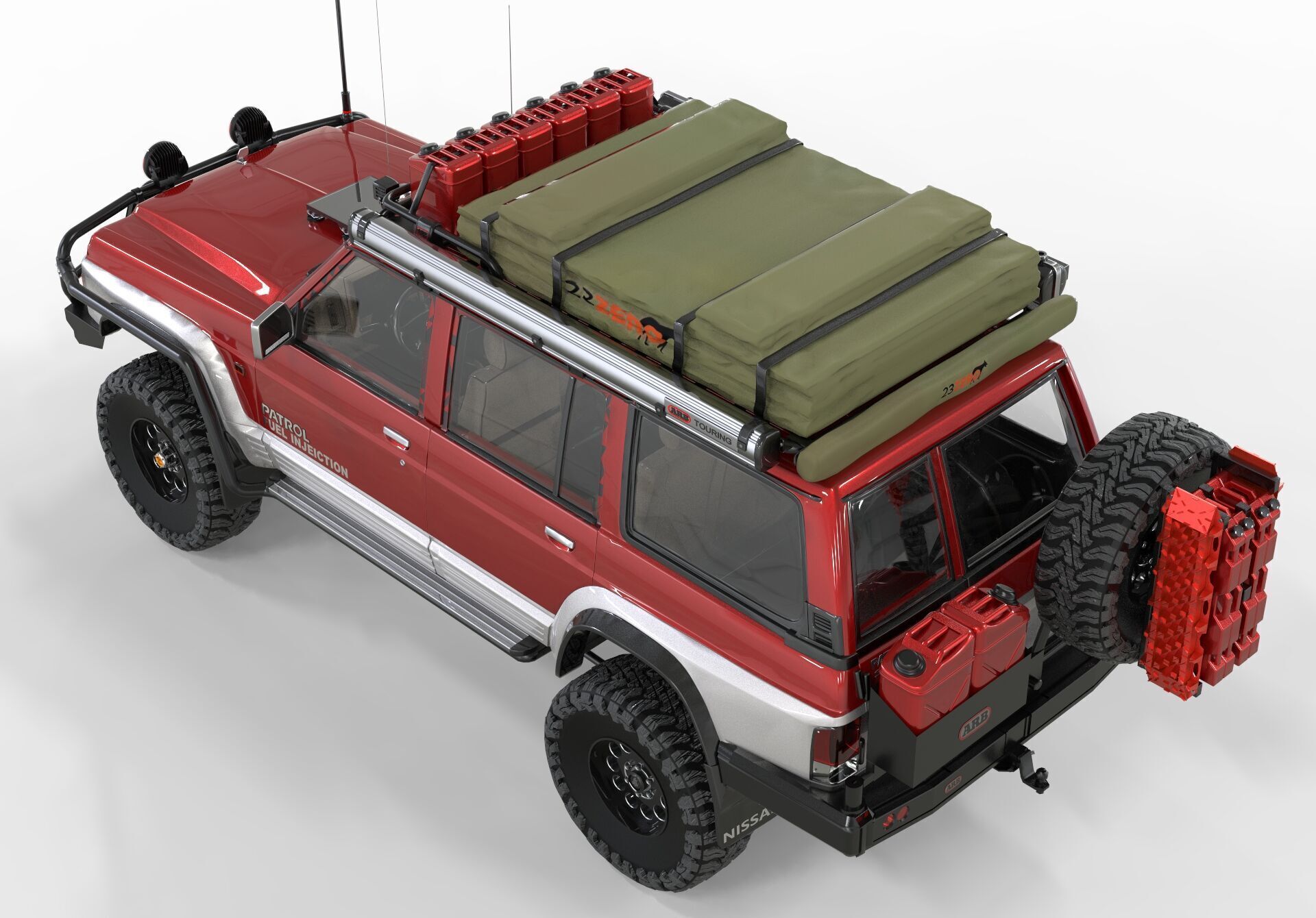 Nissan Patrol Y60 Overlanding 3D model_5