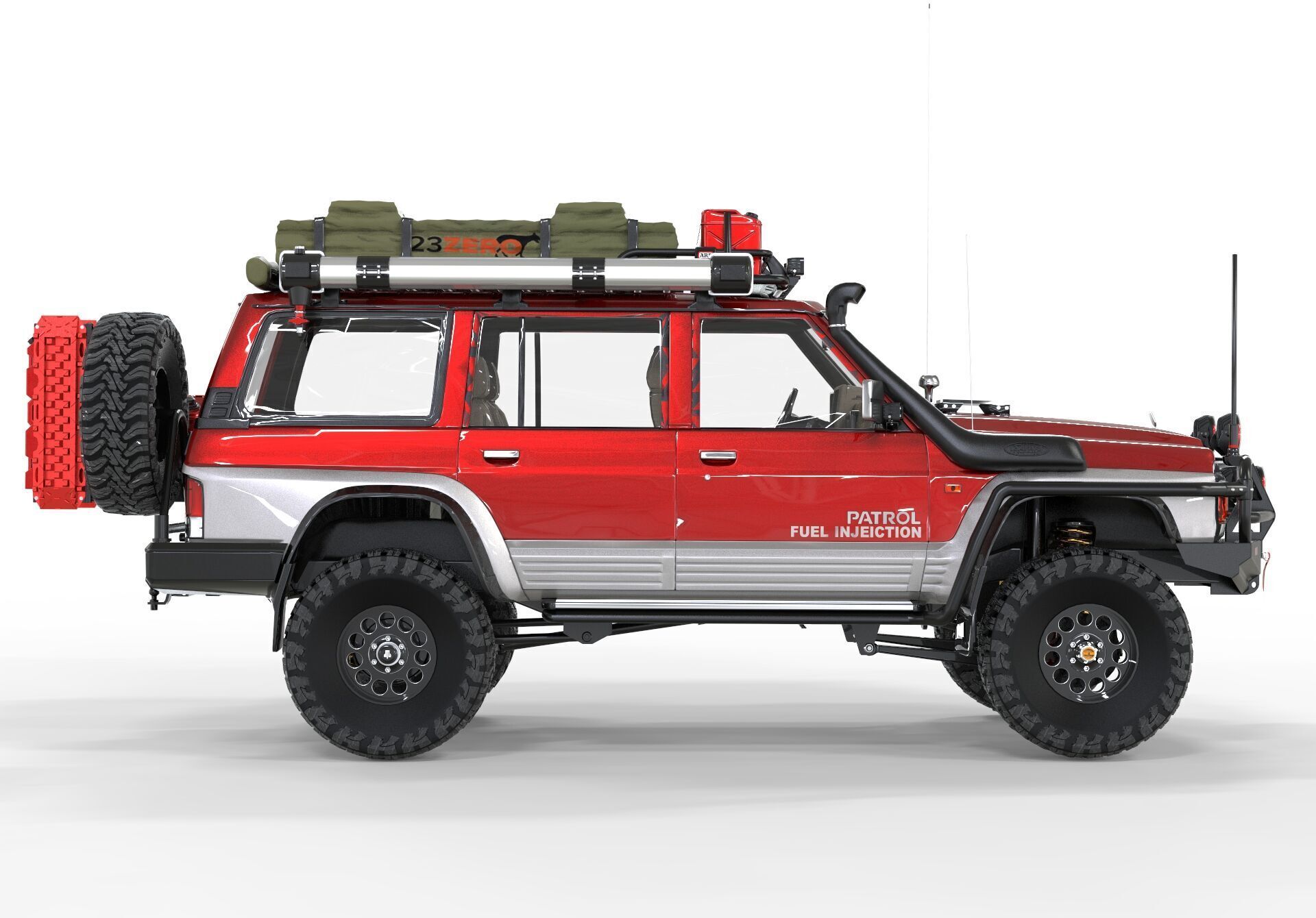 Nissan Patrol Y60 Overlanding 3D model_2