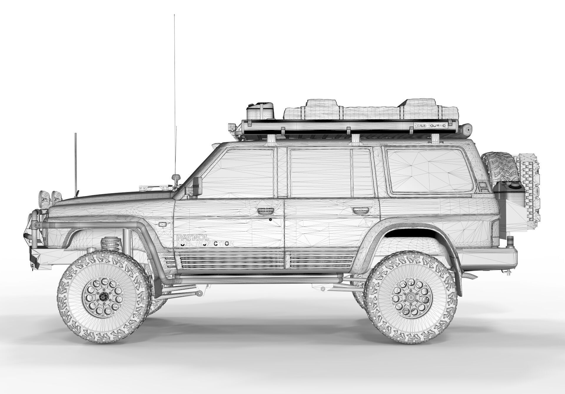 Nissan Patrol Y60 Overlanding 3D model_14