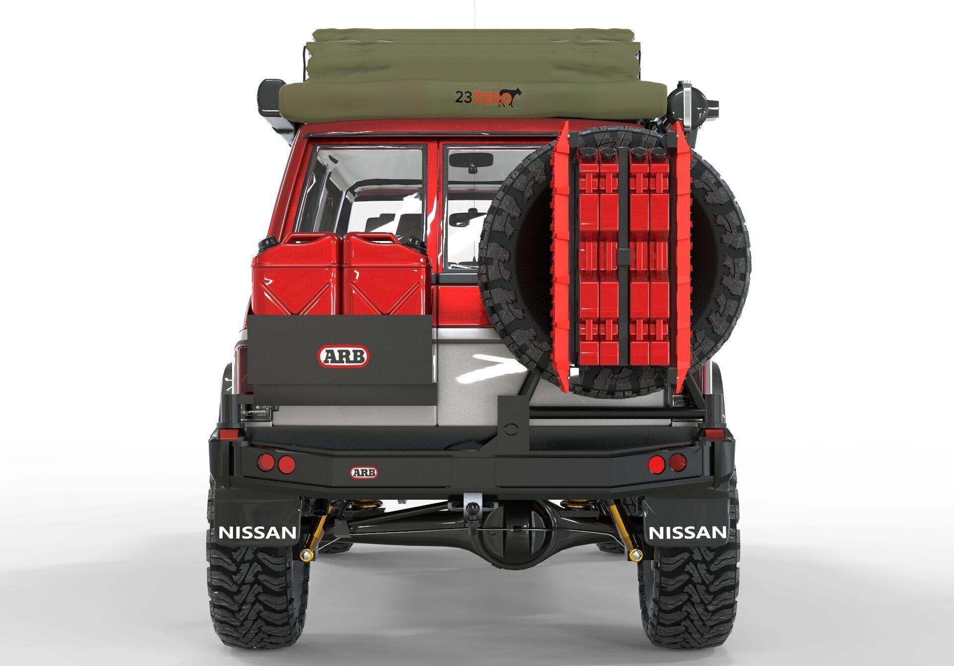 Nissan Patrol Y60 Overlanding 3D model_4