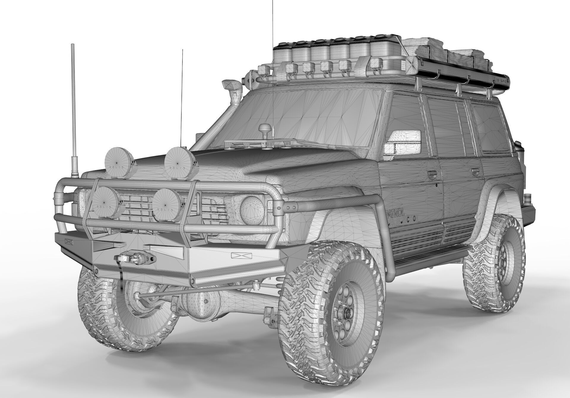 Nissan Patrol Y60 Overlanding 3D model_15
