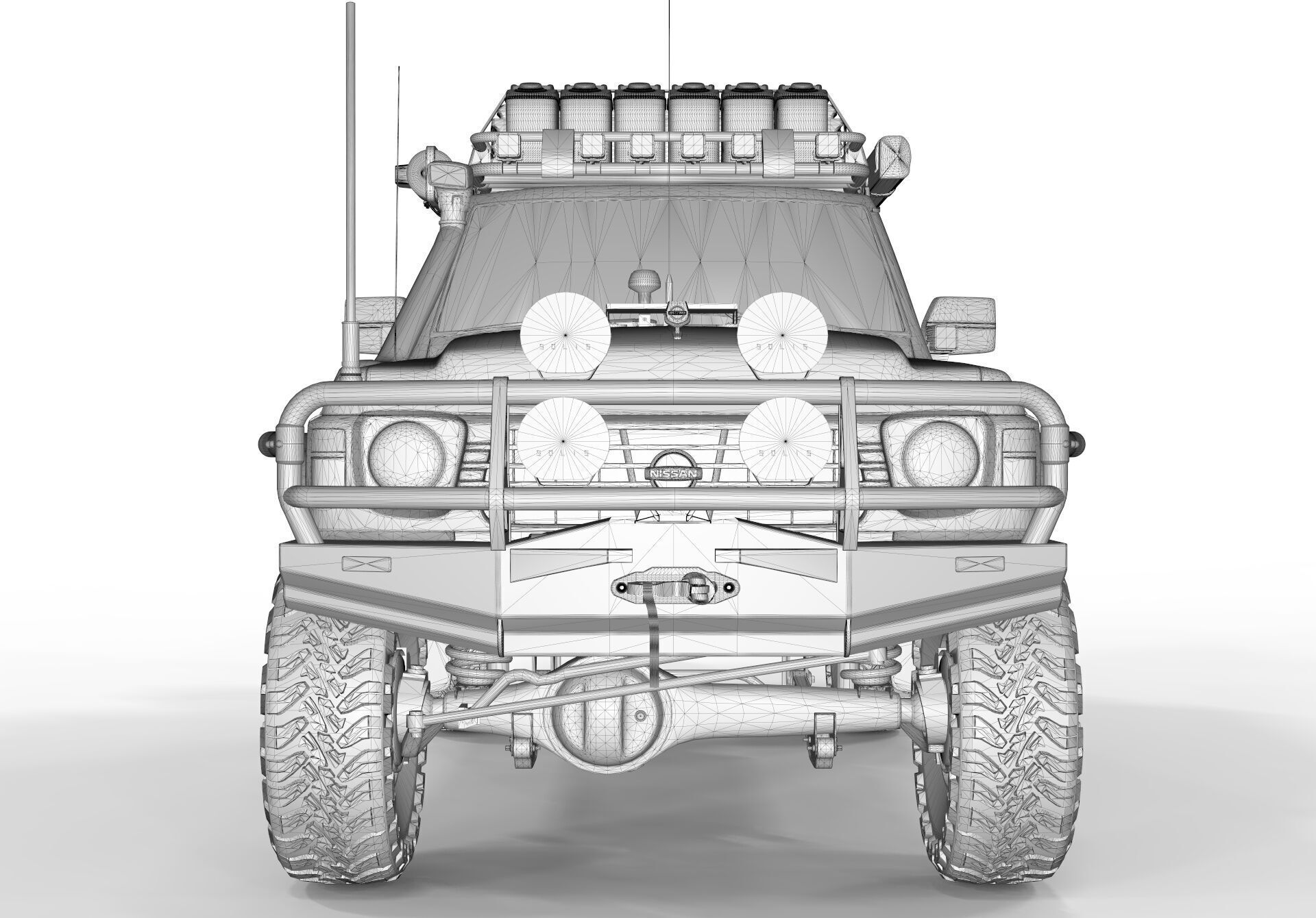 Nissan Patrol Y60 Overlanding 3D model_12
