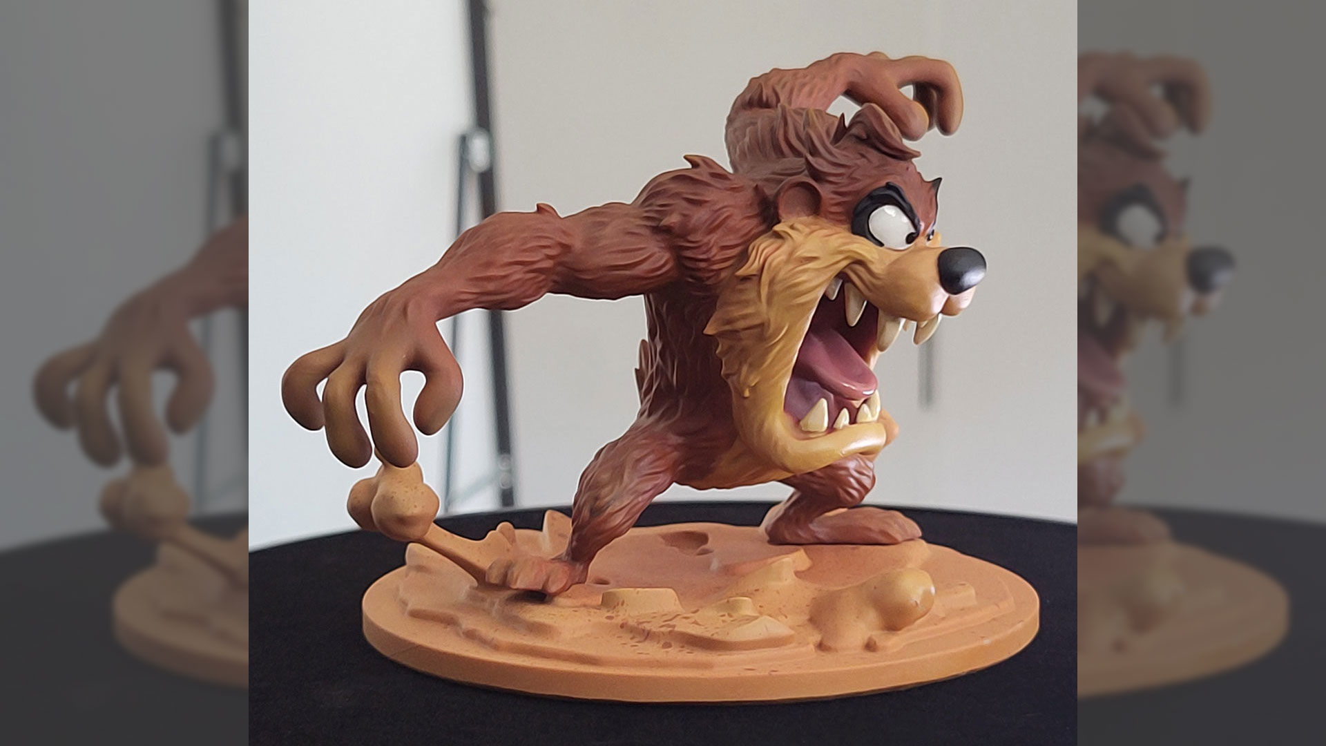 Cartoon Tasmanian Devil Looney tunes Taz Figurine STL Resin FDM 3D print model_2