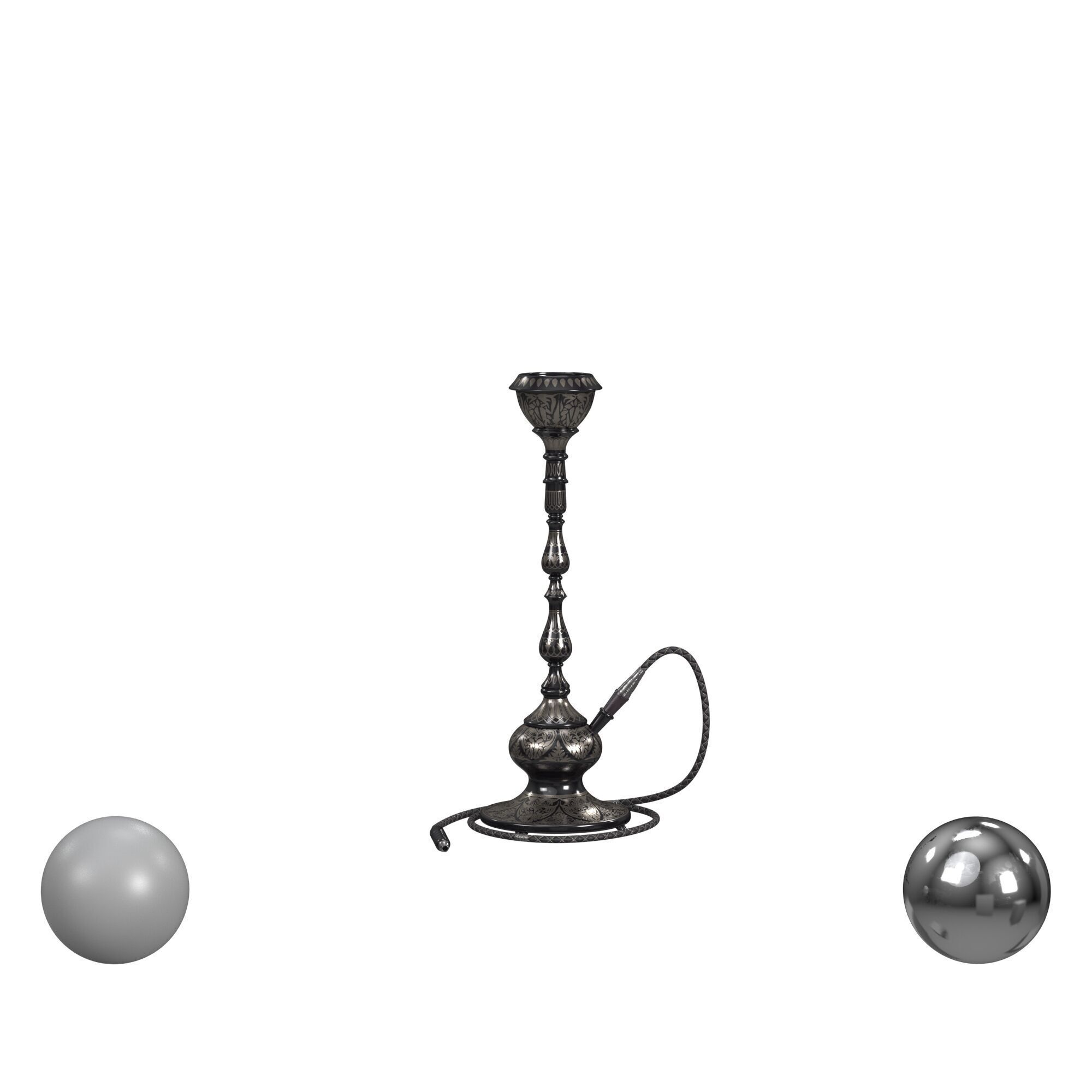 Hookah Pipe 3D model_1