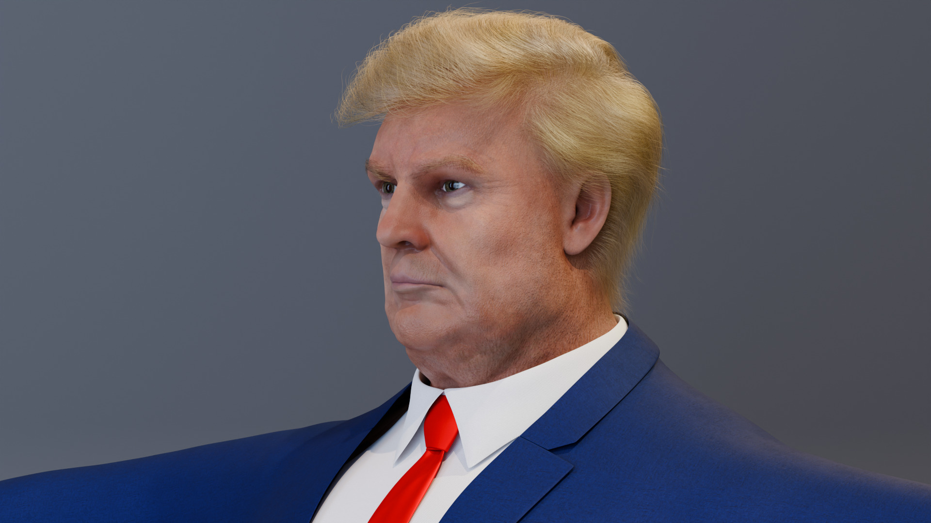 Donald Trump 3D model_4