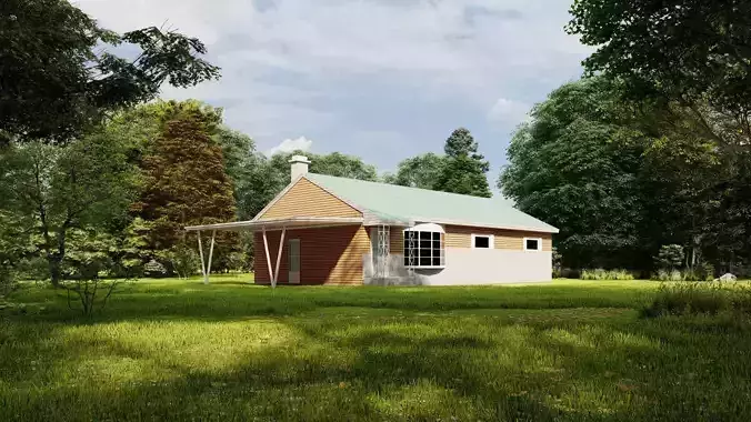 Forest villa-Casa Scene-Modern Villa