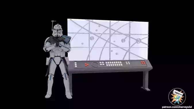 Star Wars Anaxes Tactical Screen for action figures
