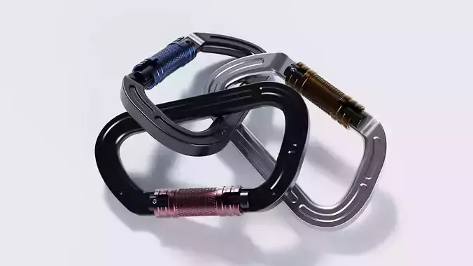 Climbing Gear Set - Carabiner and Descender 