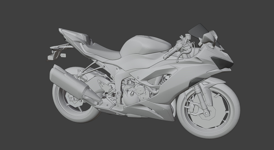 3D model 2020 KAWASAKI ZX6R VR / AR / low-poly | CGTrader