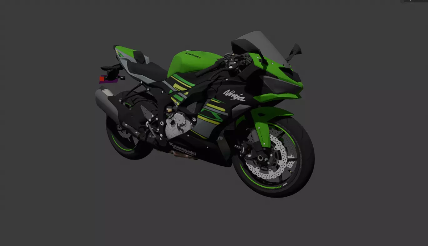 3D model 2020 KAWASAKI ZX6R VR / AR / low-poly | CGTrader