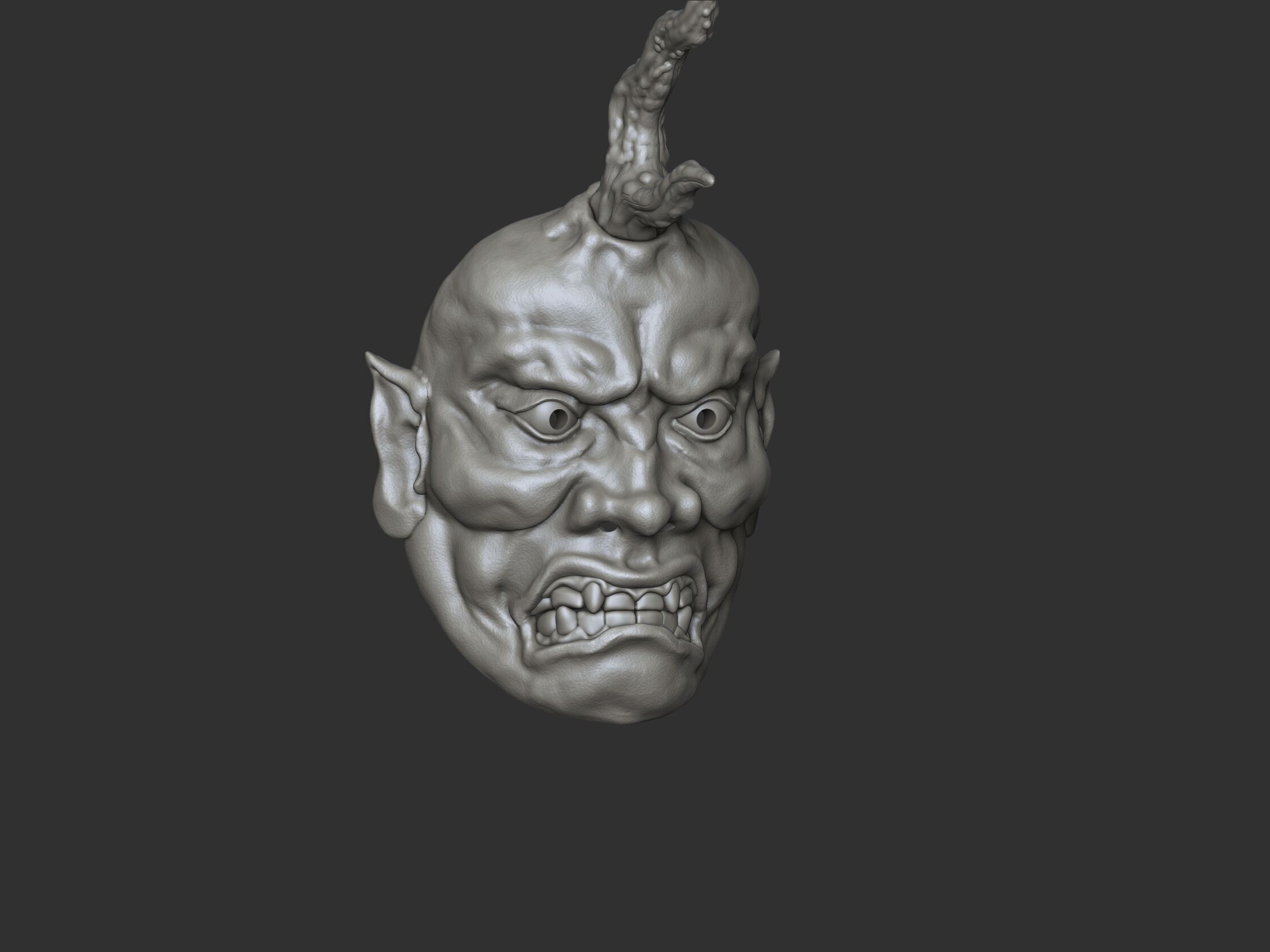 Otoko Ikkaku Sennin mask wizard horn 3D print model_6