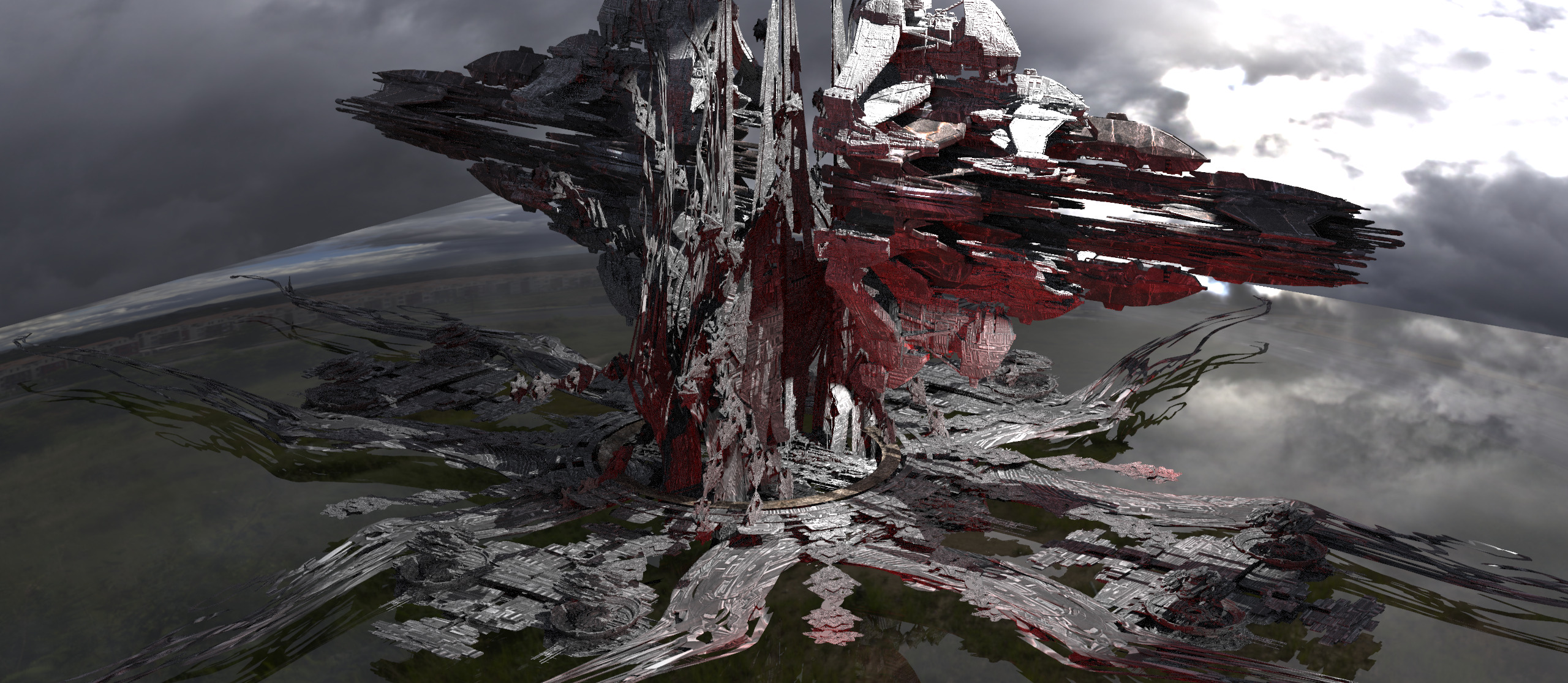 Systems Arch Reactor Tower array  3D model_1