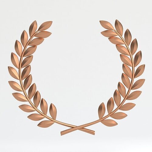 Laurel Wreath Copper 3D model