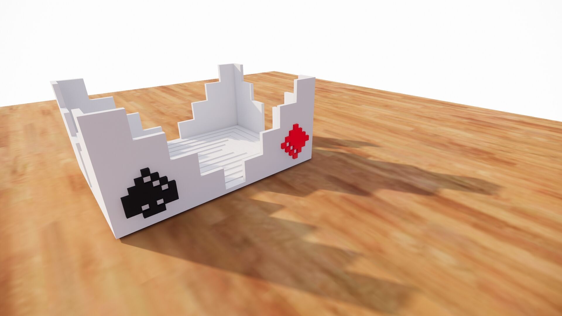 Cards Holder for table - Porta mazo de cartas de mesa 3D print model_2