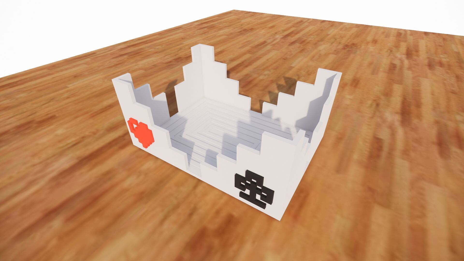 Cards Holder for table - Porta mazo de cartas de mesa 3D print model_1