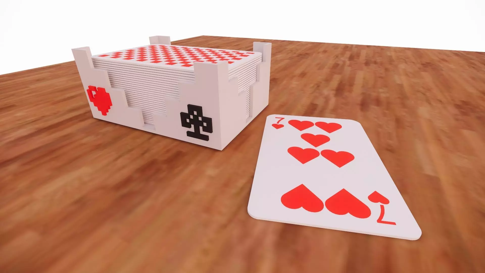 Cards Holder for table - Porta mazo de cartas de mesa 3D print model_0