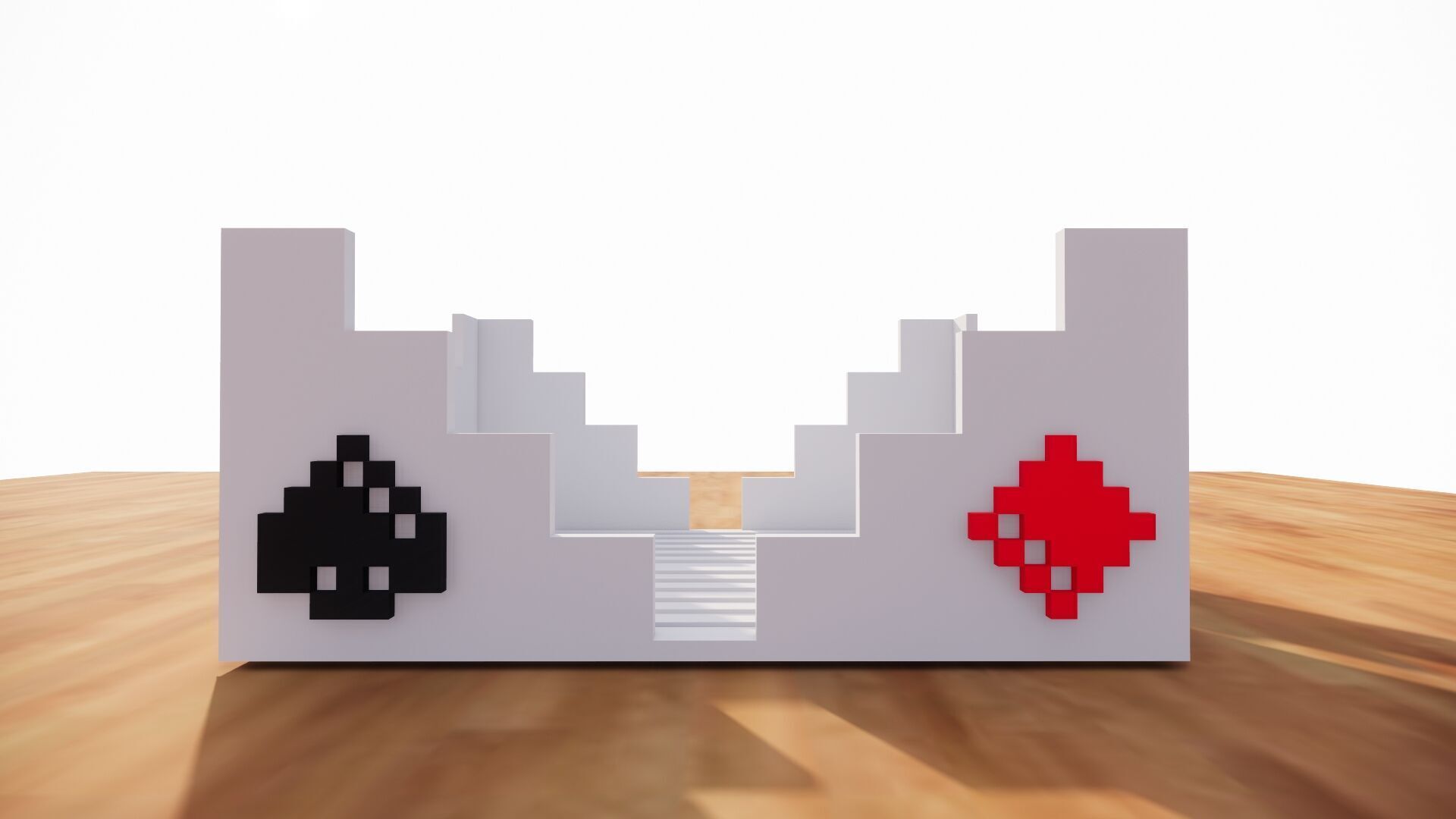 Cards Holder for table - Porta mazo de cartas de mesa 3D print model_4