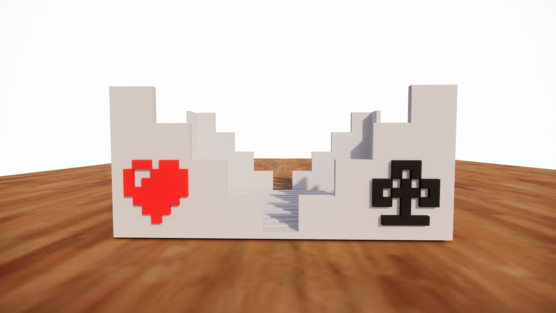 Cards Holder for table - Porta mazo de cartas de mesa 3D print model_5