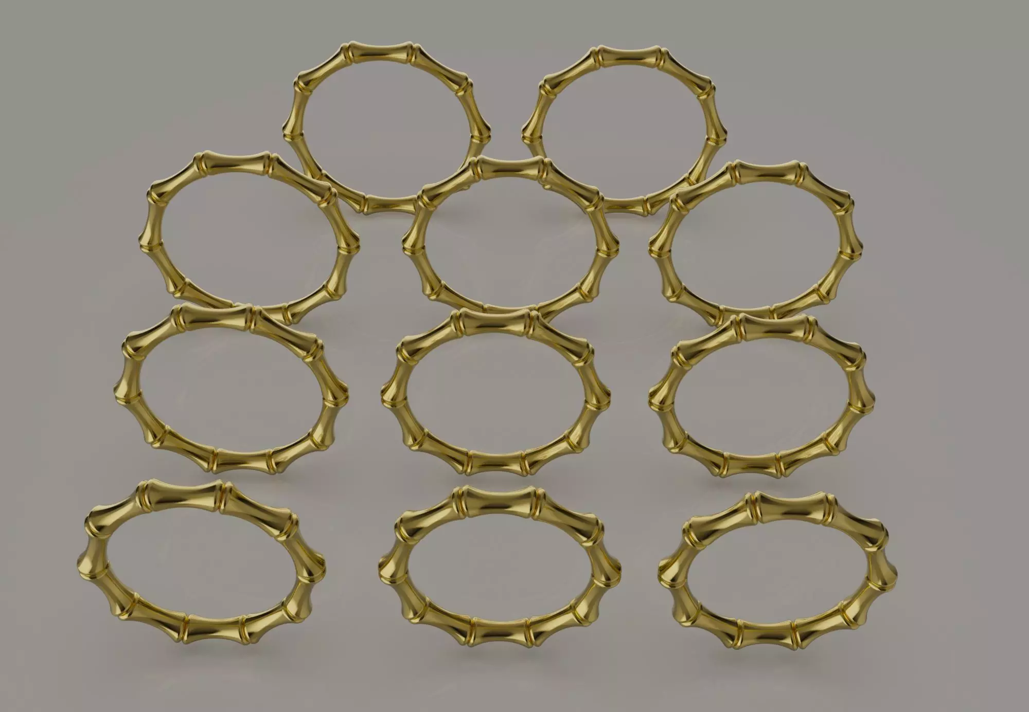 Gucci Bamboo ring Size 16-21mm 3D print model