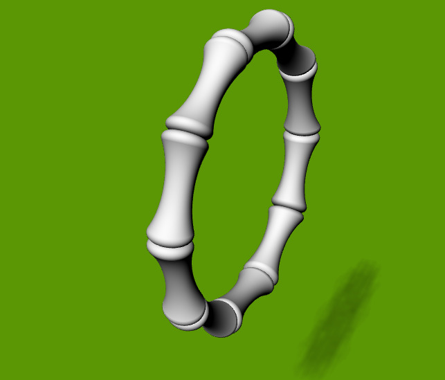 Bamboo ring Gucci  16-21 SIZES 3D print model_3