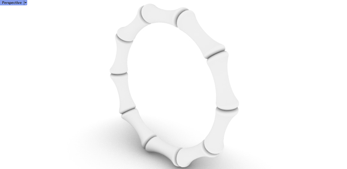 Bamboo ring Gucci  16-21 SIZES 3D print model_4