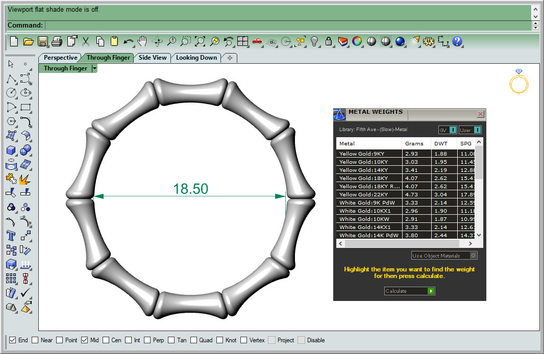 Bamboo ring Gucci  16-21 SIZES 3D print model_7