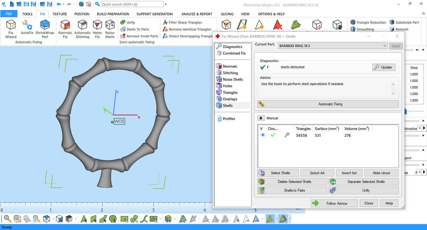 Bamboo ring Gucci  16-21 SIZES 3D print model_8