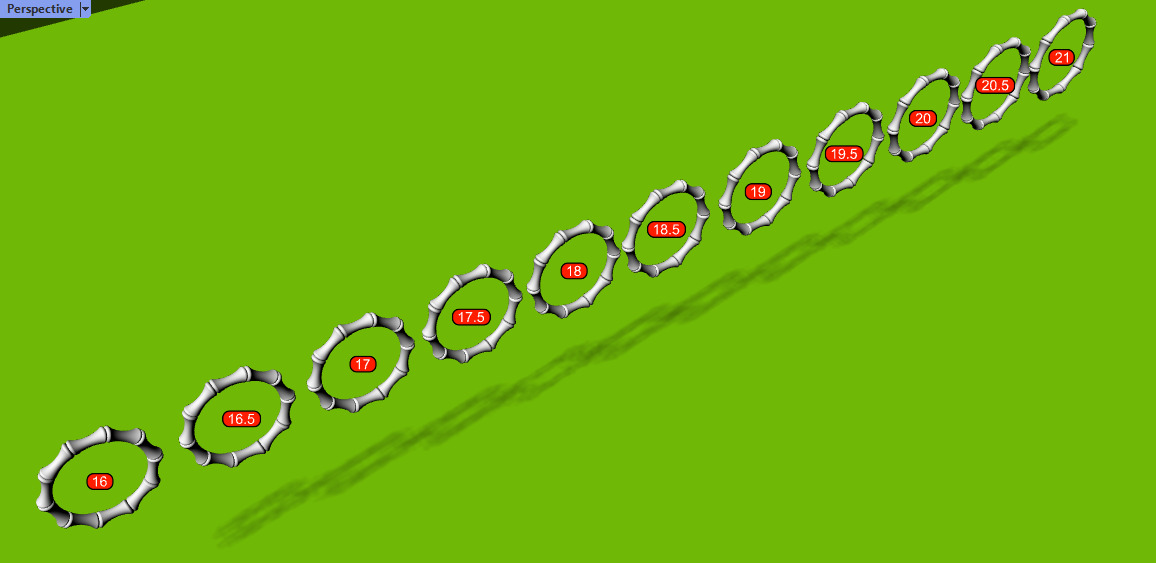 Bamboo ring Gucci  16-21 SIZES 3D print model_2