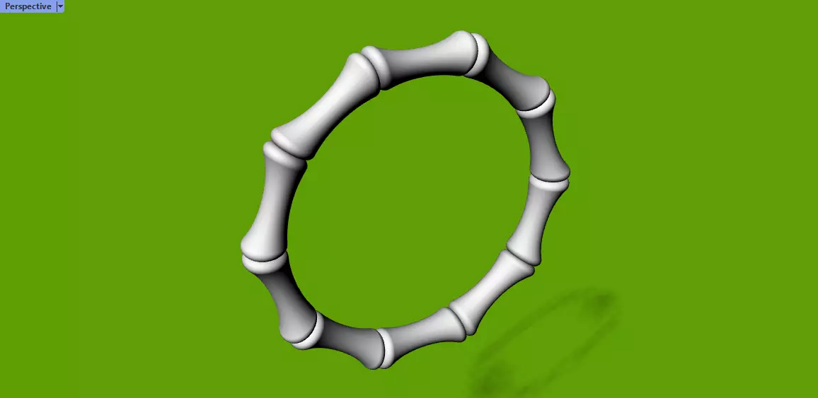 Bamboo ring Gucci  16-21 SIZES 3D print model_1