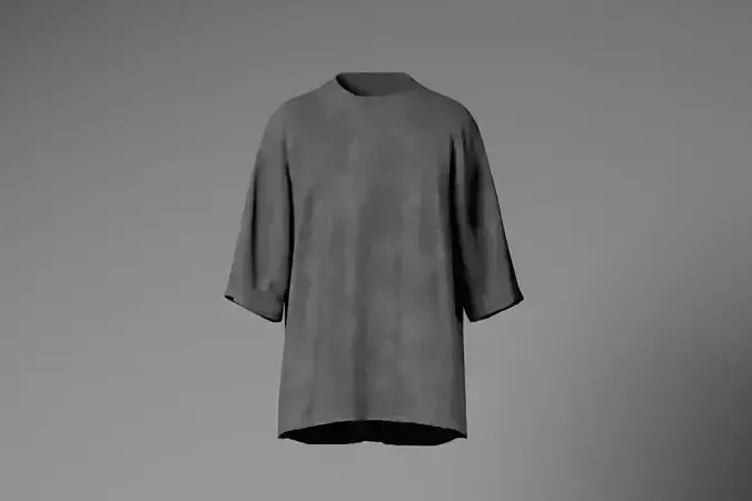 OVERSIZE T SHIRT HIGH POLY 3D MODEL