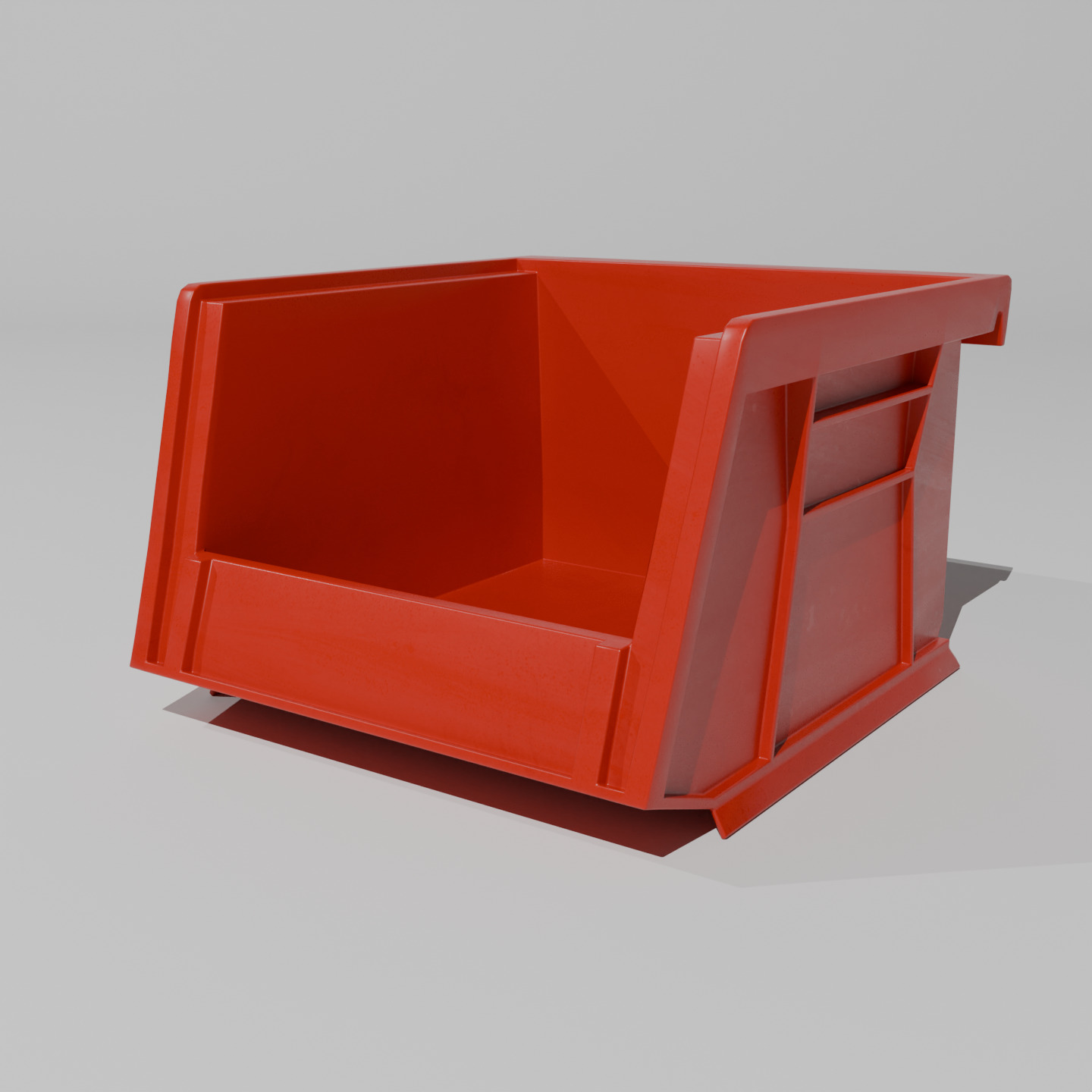 Plastic Stackable Bins Pack 3D model_2