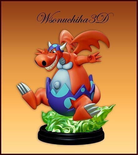 Manga Ryu-Ran figure - YU-GI-OH 3D print model