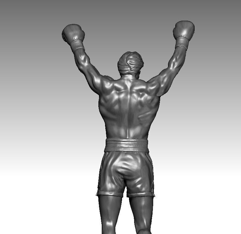 ROCKY BALBOA STATUE 3D print model_2