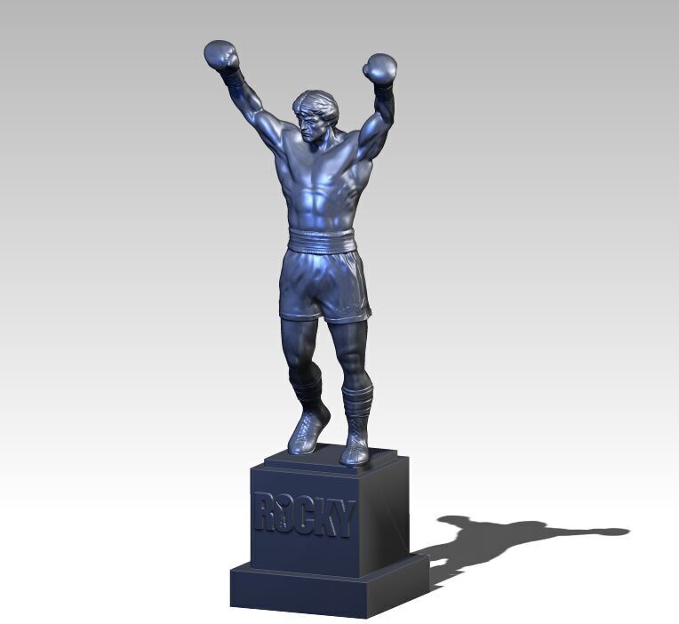 ROCKY BALBOA STATUE 3D print model_5