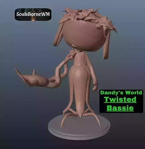Dandy World Twisted Bassie 3D print model
