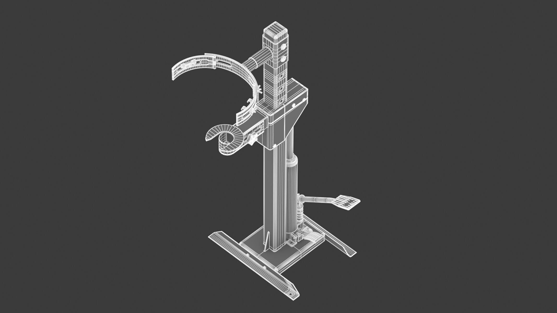 Garage Strut Spring Compressor 3D model_18