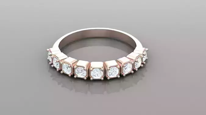 Diamond Women Ring Jewelry Ready For Print SR8