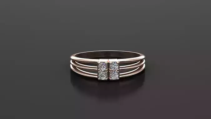 Diamond Women Ring Jewelry Ready For Print SR65