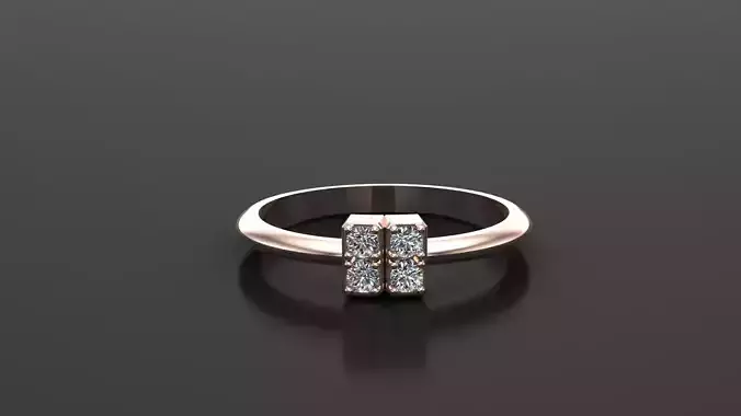 Diamond Women Ring Jewelry Ready For Print SR52