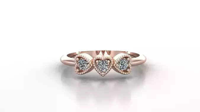 Diamond Women Ring Jewelry Ready For Print SR30