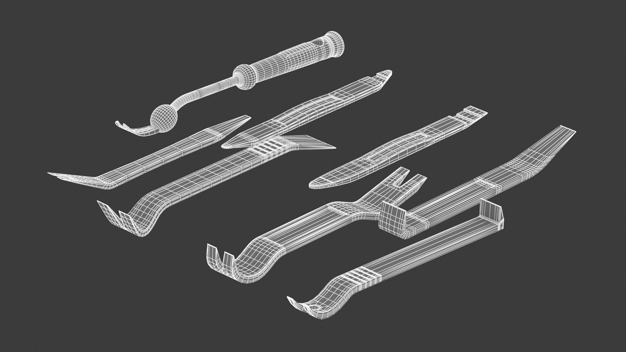 Garage Vehicle Trim Removal Tool Kit 3D model_8