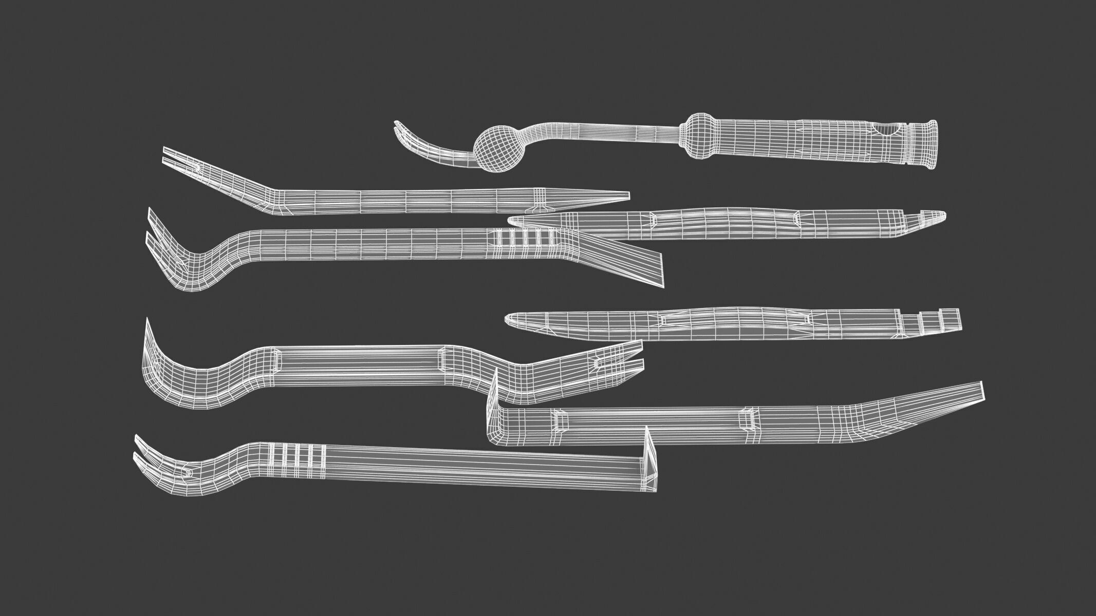 Garage Vehicle Trim Removal Tool Kit 3D model_7