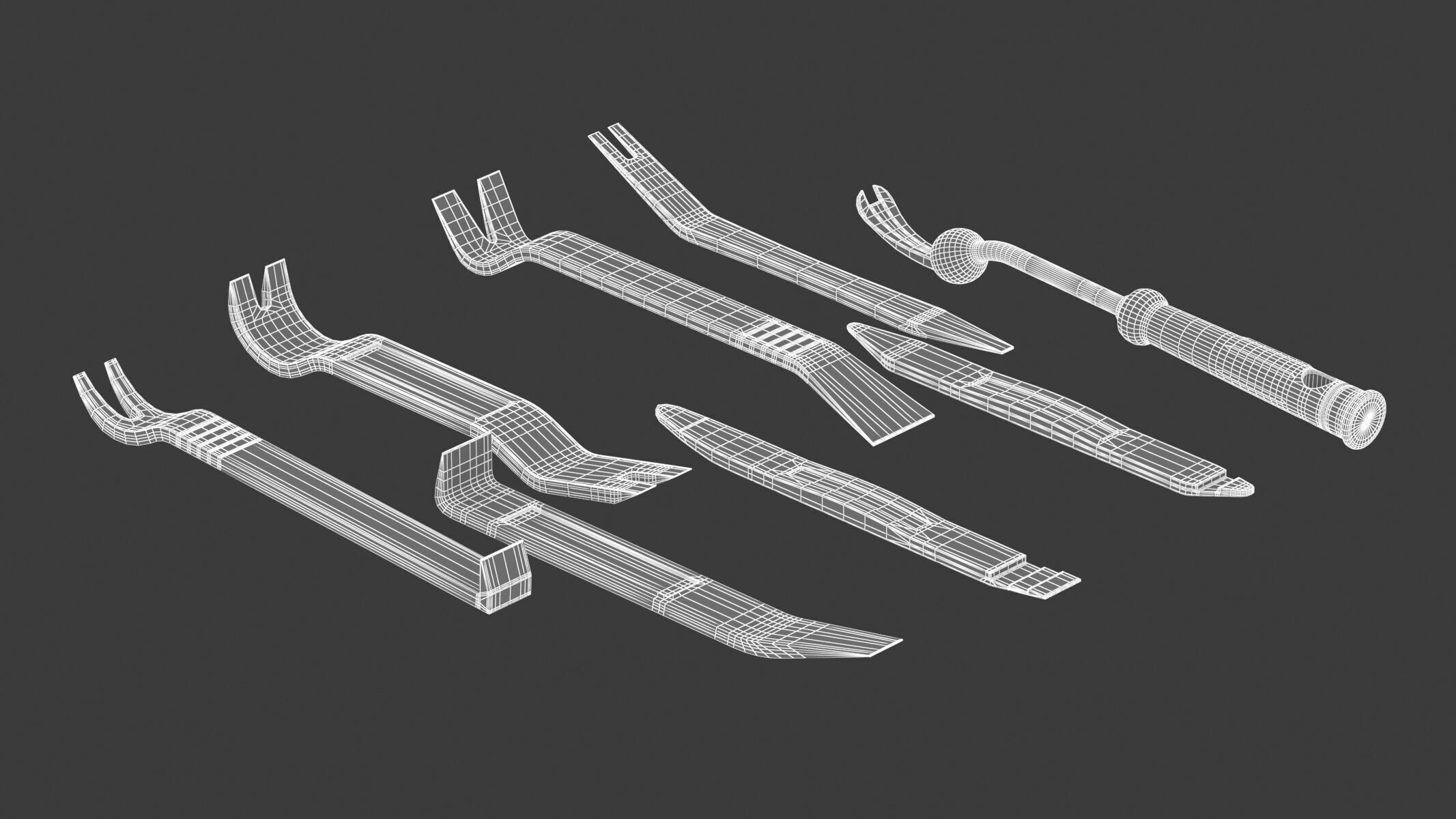 Garage Vehicle Trim Removal Tool Kit 3D model_6