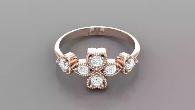 Diamond Women Ring Jewelry Ready For Print SR23