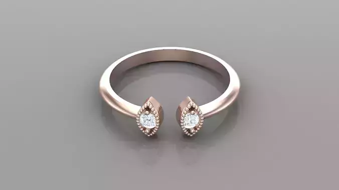 Diamond Women Ring Jewelry Ready For Print SR19